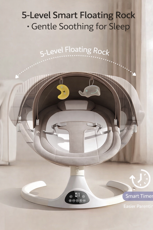 AI Smart Baby Rocker Automatic Soothing Chair with Cry Detection Music and App Control