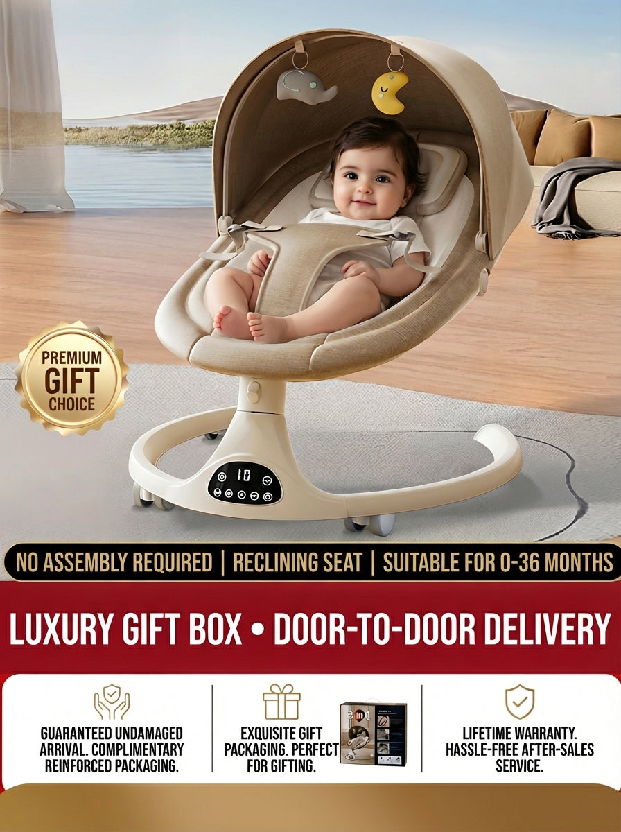 AI Smart Baby Rocker Automatic Soothing Chair with Cry Detection Music and App Control