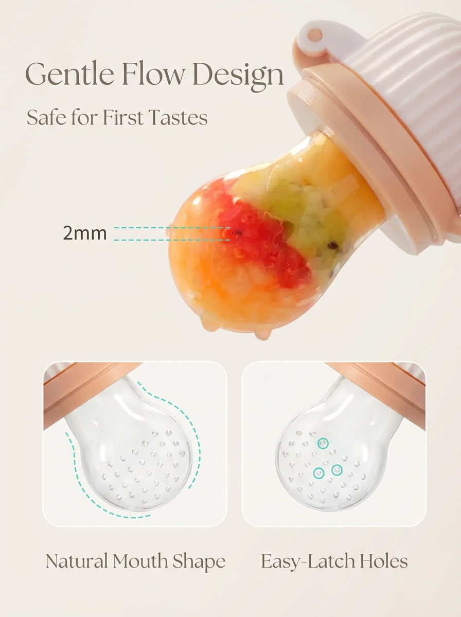 FreshBite™ Baby Fruit Feeder – Silicone Food Pacifier & First Tastes Trainer