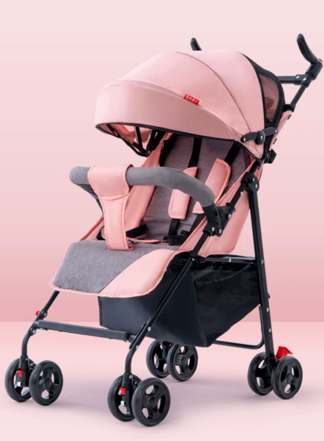 Premium Compact Stroller – Ultra-Light Reclining Travel Stroller (Newborn to 4 Years)
