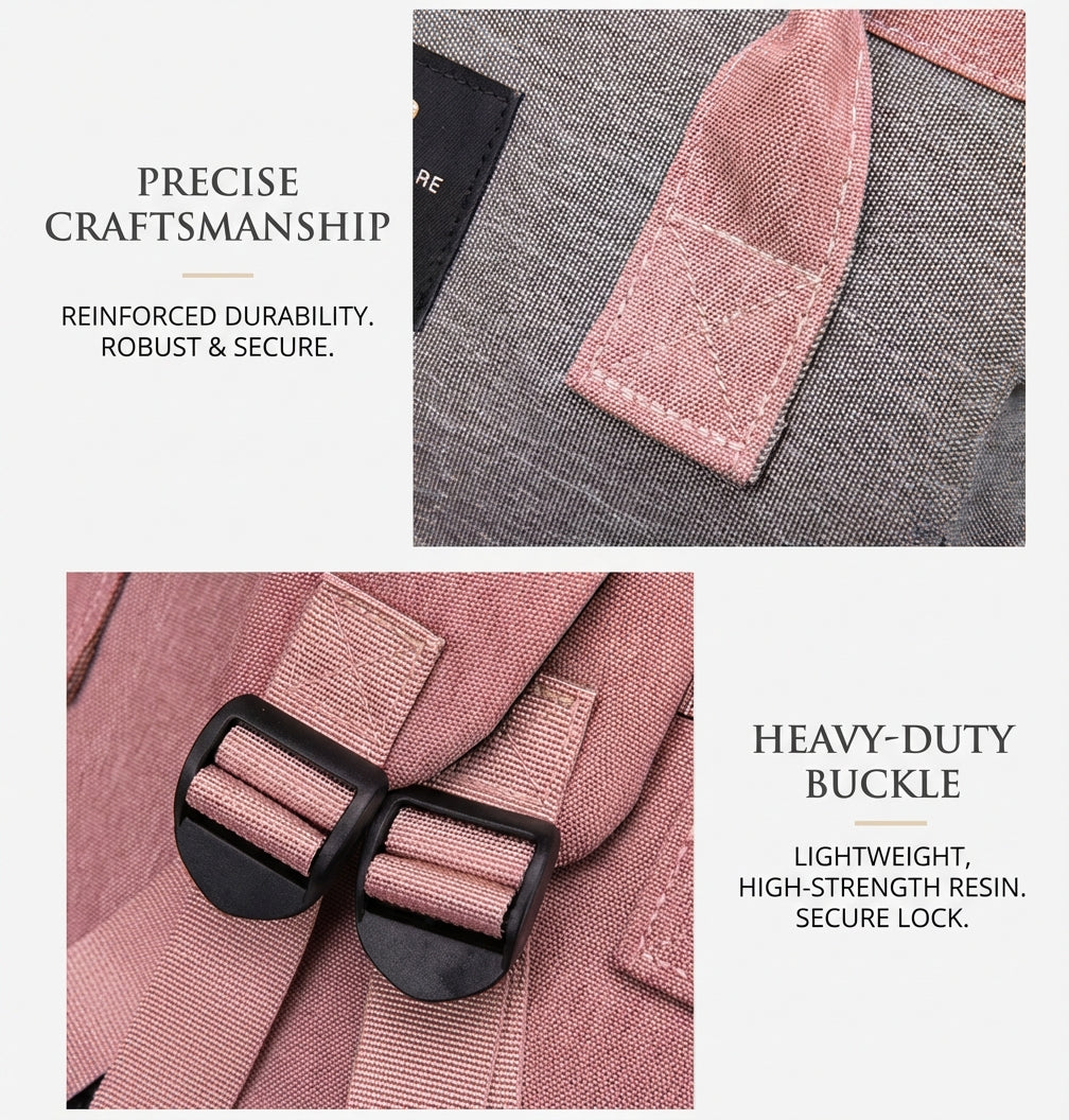 Reibbie French Newborn Baby Welcome Gift Box – Luxury Convertible Diaper Backpack & Portable Crib Set