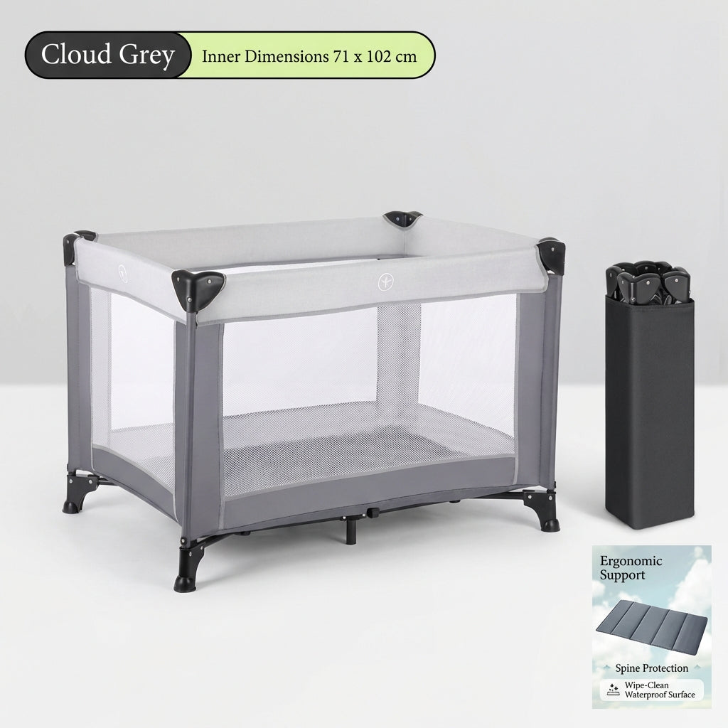 Foldable Portable Baby Playpen – Travel Crib & Safety Play Yard (Indoor & Outdoor)