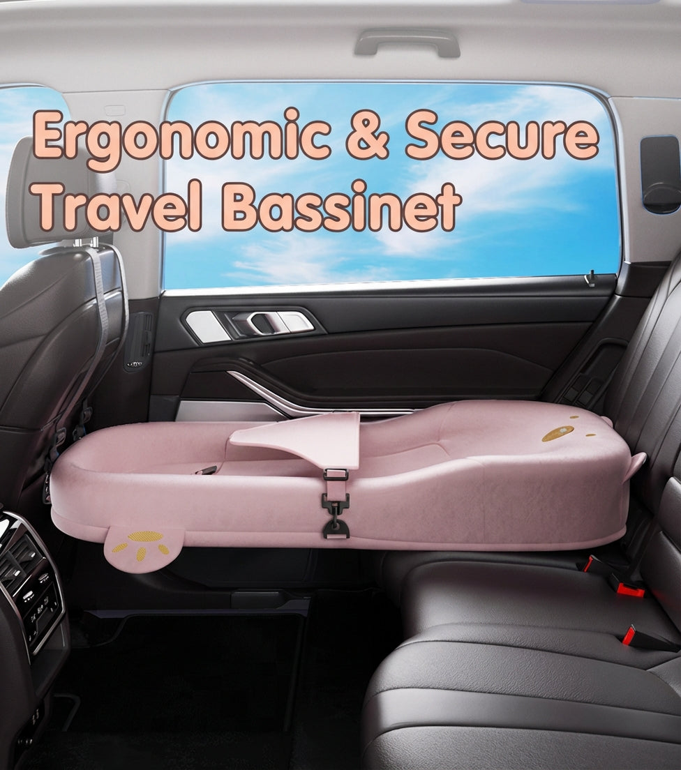 DreamRide™ Baby Car Travel Bed – Portable Backseat Sleeper & Comfort Nest for Safe Long Journeys