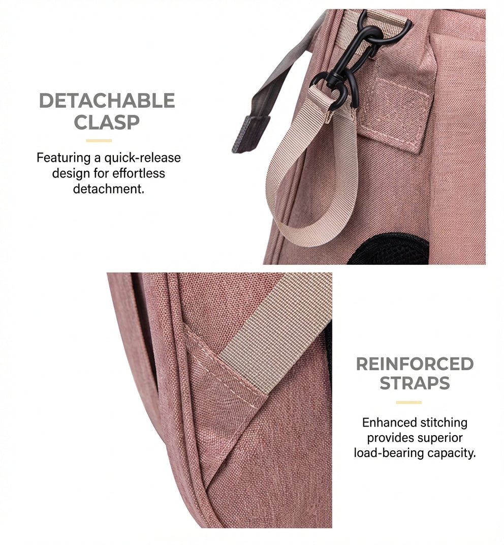 Reibbie French Newborn Baby Welcome Gift Box – Luxury Convertible Diaper Backpack & Portable Crib Set