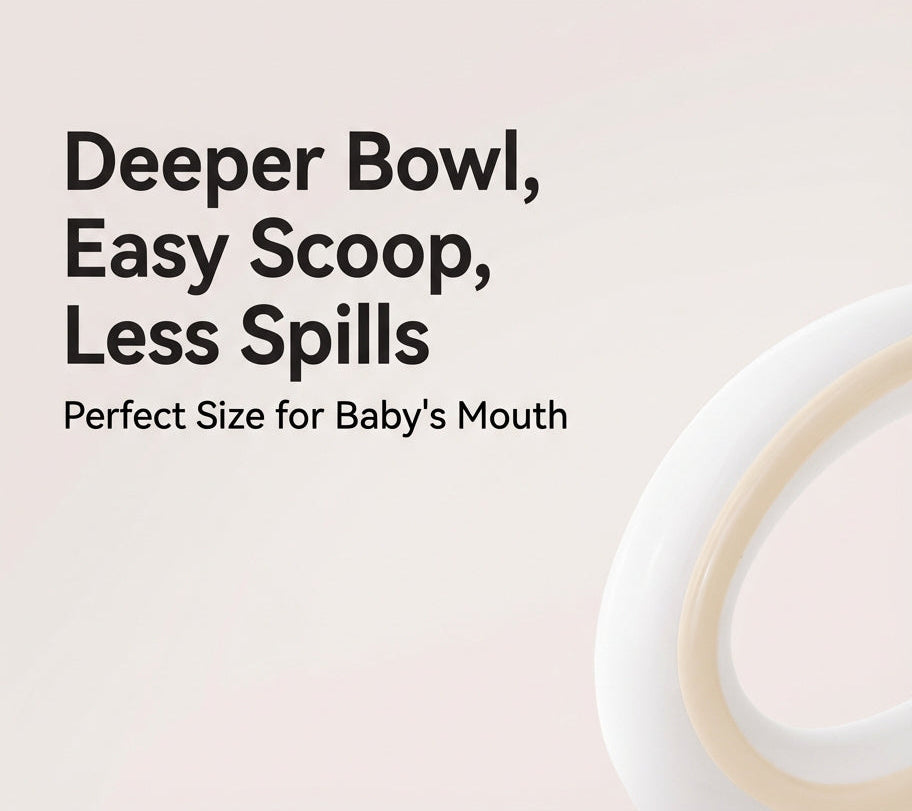 Taoqibaby™ Ergonomic Baby Spoon & Fork Set – 316L Stainless Steel Self-Feeding Training Utensils