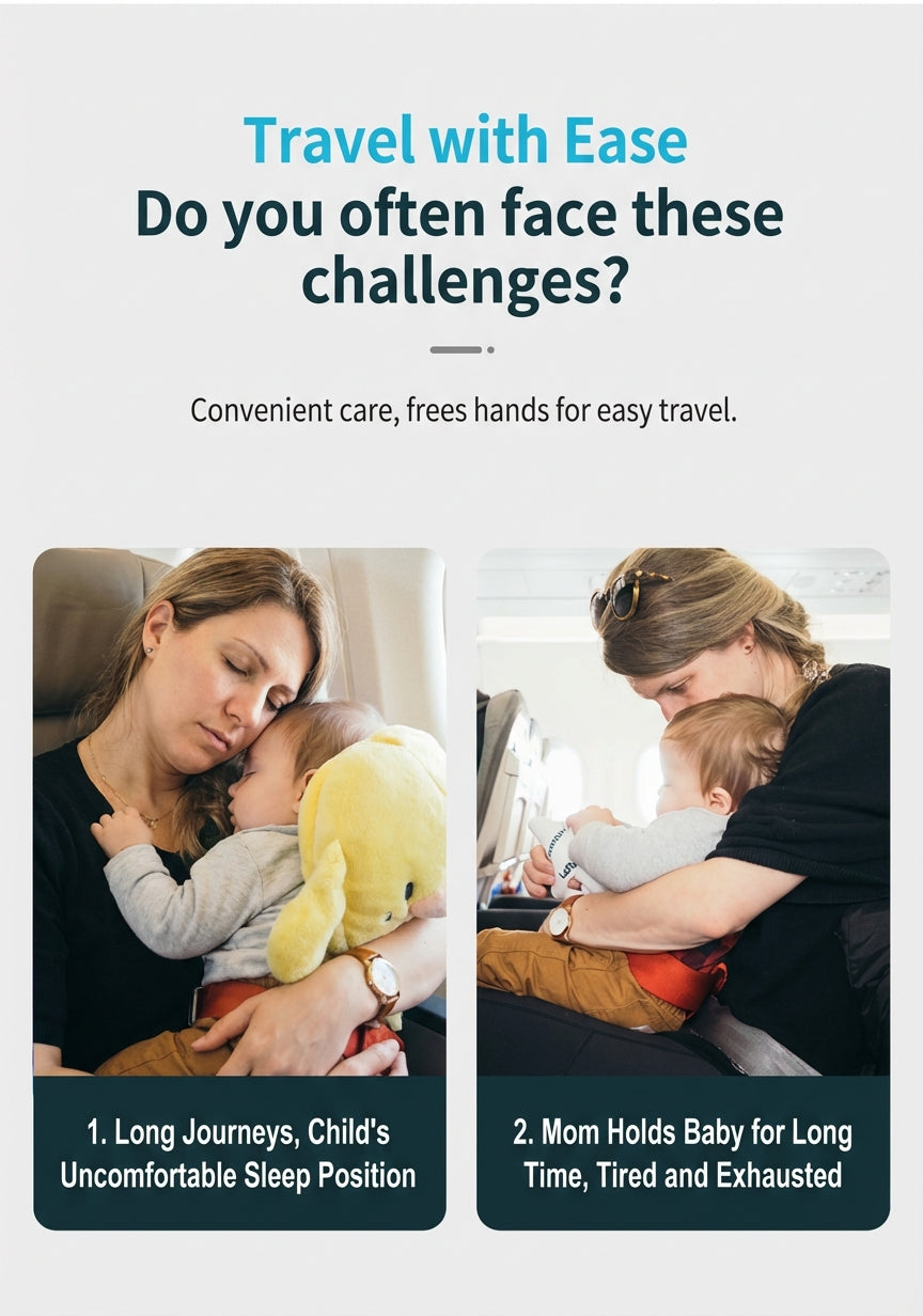 DreamRide™ Baby Car Travel Bed – Portable Backseat Sleeper & Comfort Nest for Safe Long Journeys