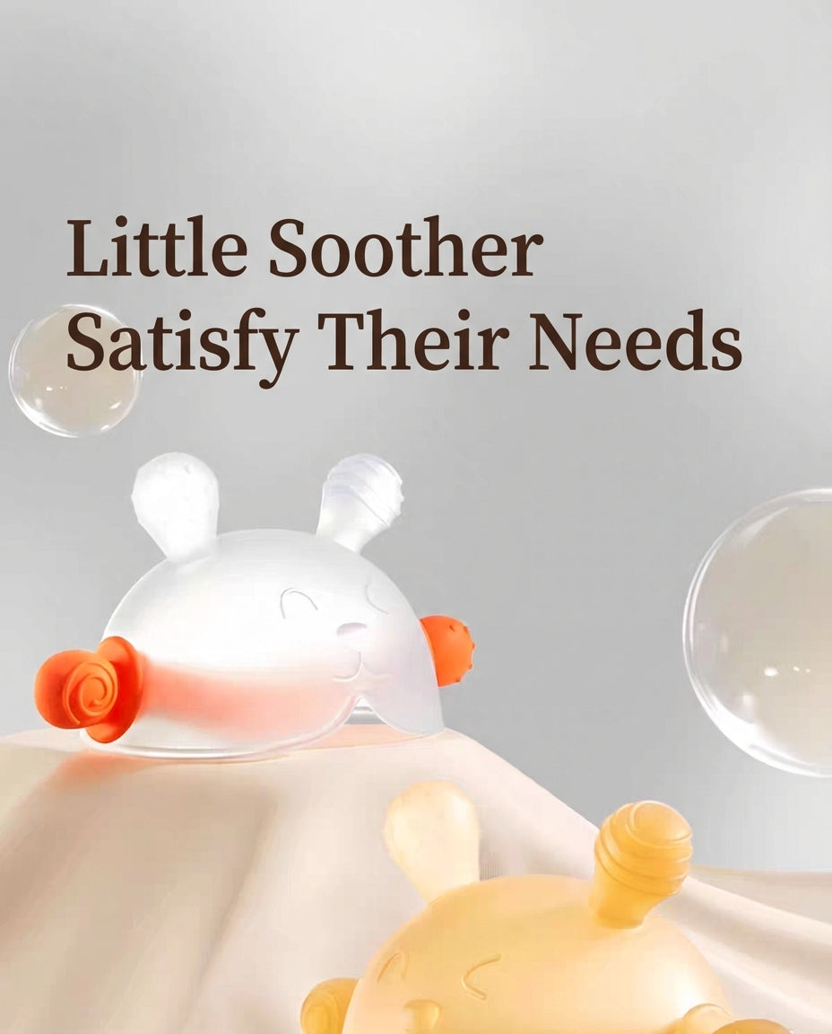 ComfortBite™ Mushroom Baby Teether – 360° Silicone Soothing Toy (0–9 Months)