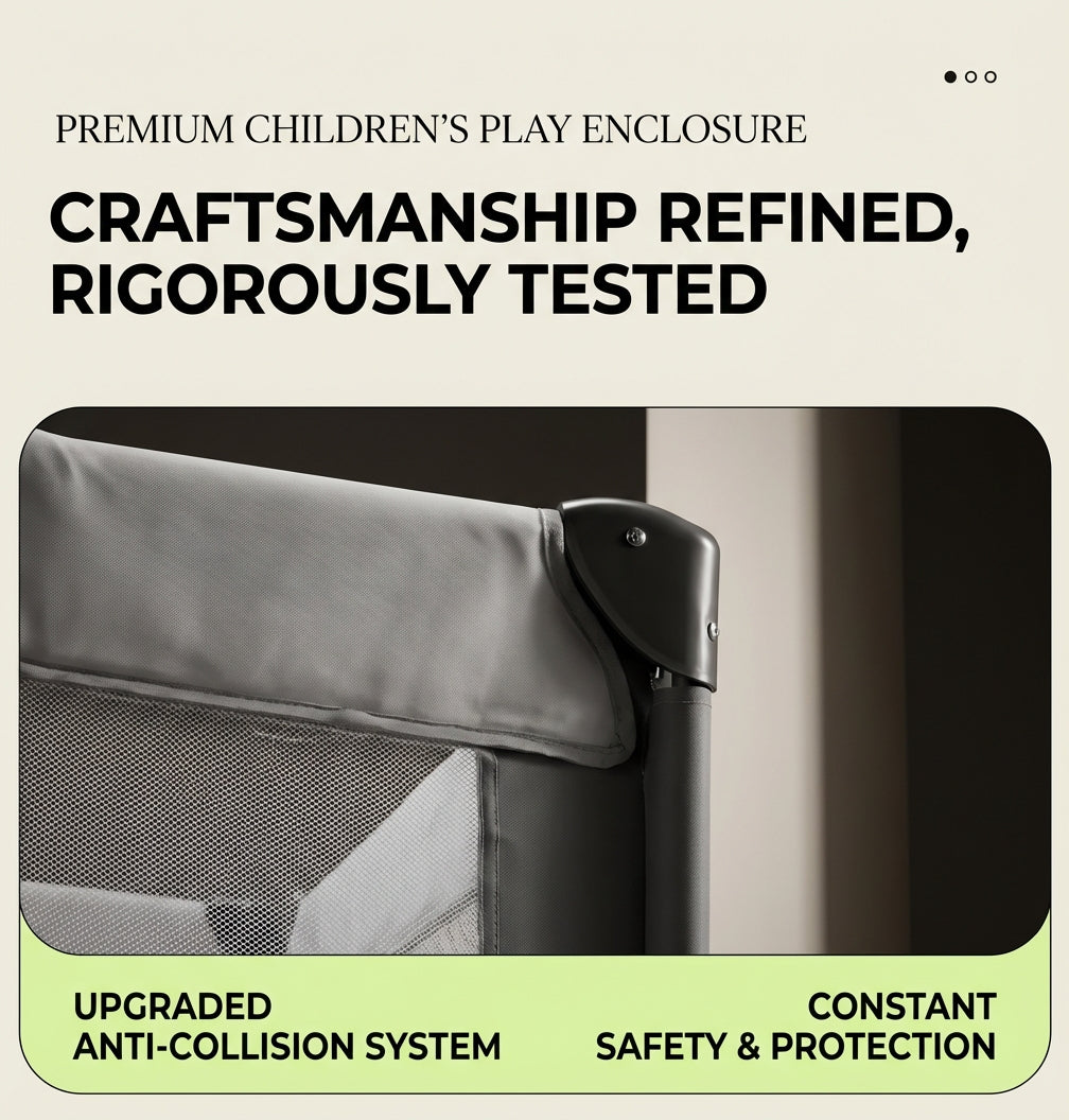 Foldable Portable Baby Playpen – Travel Crib & Safety Play Yard (Indoor & Outdoor)