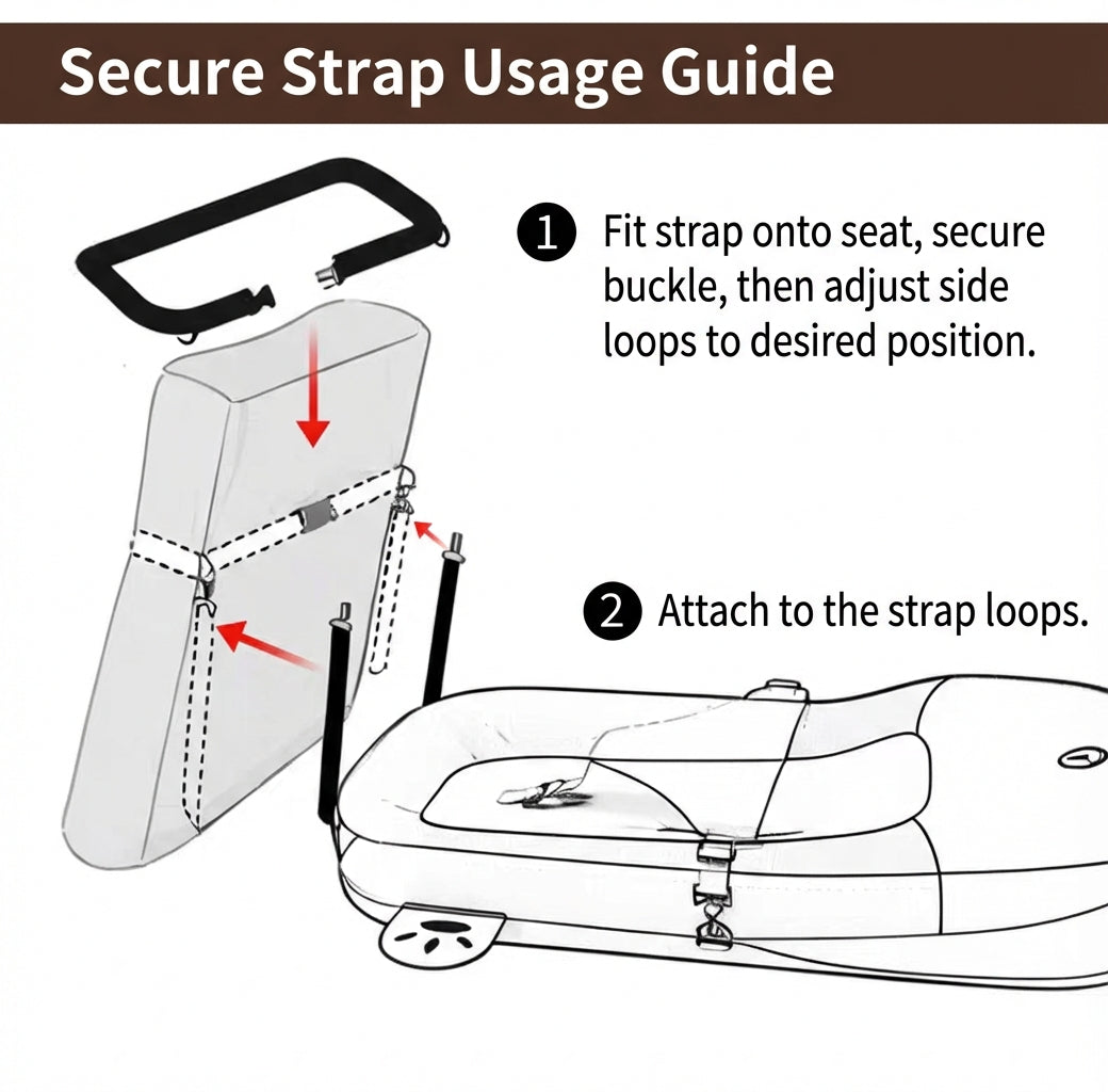DreamRide™ Baby Car Travel Bed – Portable Backseat Sleeper & Comfort Nest for Safe Long Journeys